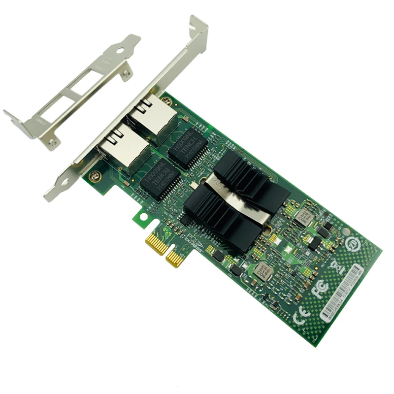 Placa de Rede Pci Express 82576 eb gb Porta Dupla Pcie x1 Gigabit Ethernet 10 100 1000mbps Controlador Adaptador Lan com Fio E1g42et Novo - Imagem 4