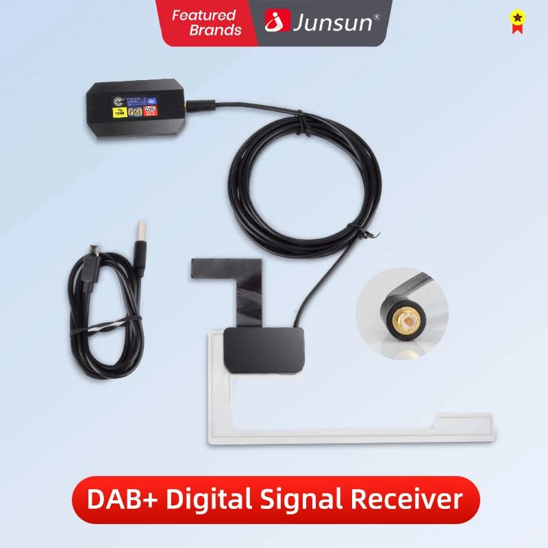 Junsun Car Radio DAB Amplified Antenna Adapter for Car Stereo Android 8 junsun-car-radio-dab-amplified-antenna-adapter-for-car-stereo-android-8