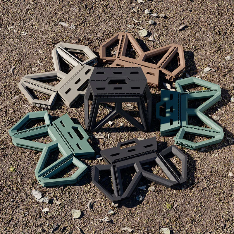 Outdoor Small Stool Portable Folding Stool High Load Bearing Durable Small Chair Fishing Beach Camping