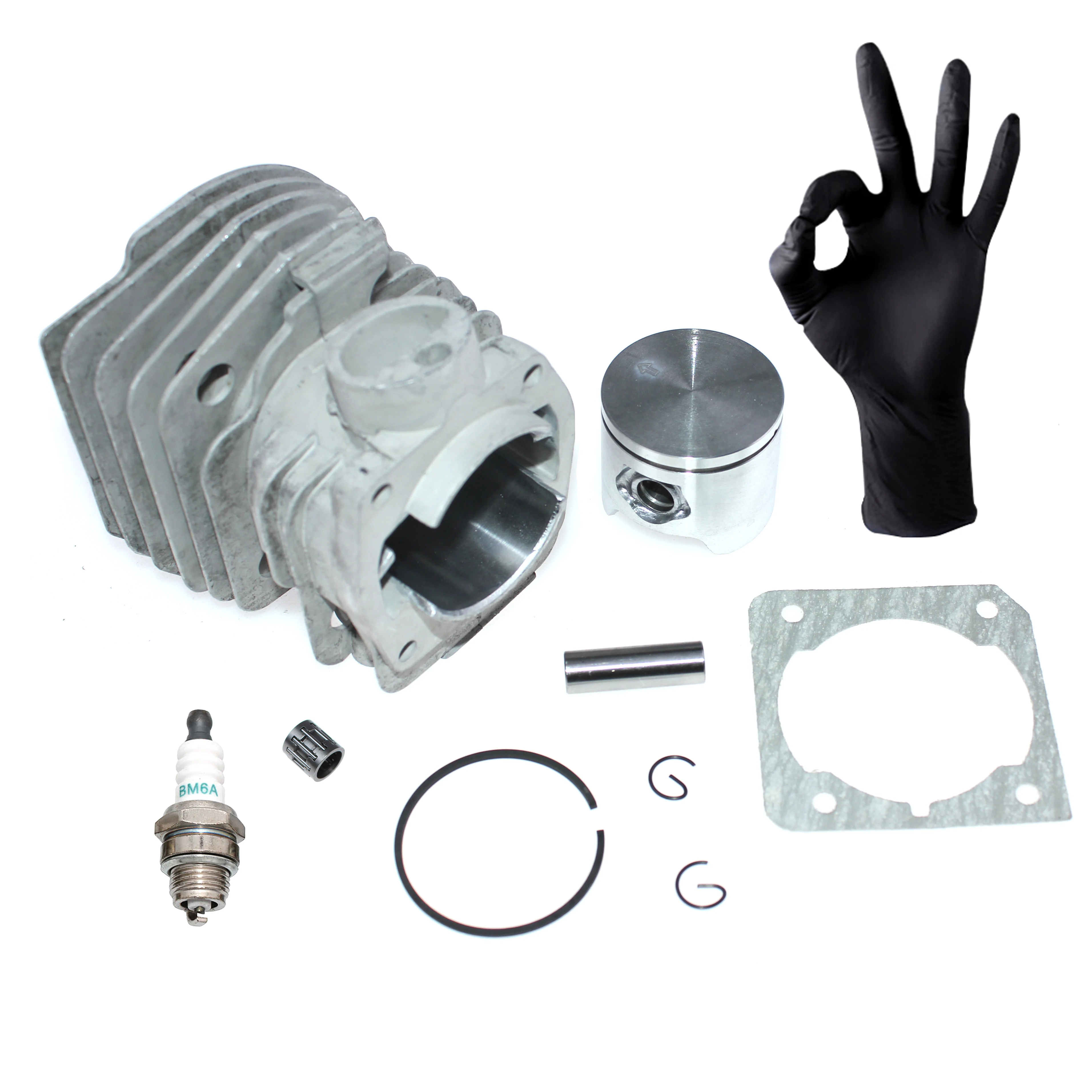 39MM シリンダー ピストン ベアリング オイル シール リビルド キット 240 236 236E 240E ガス チェーンソー 39mm  シリンダー 39mm シリンダー ピストン ベアリング キット Husqvarna 240 236 235 236E 240E チェーンソー 5