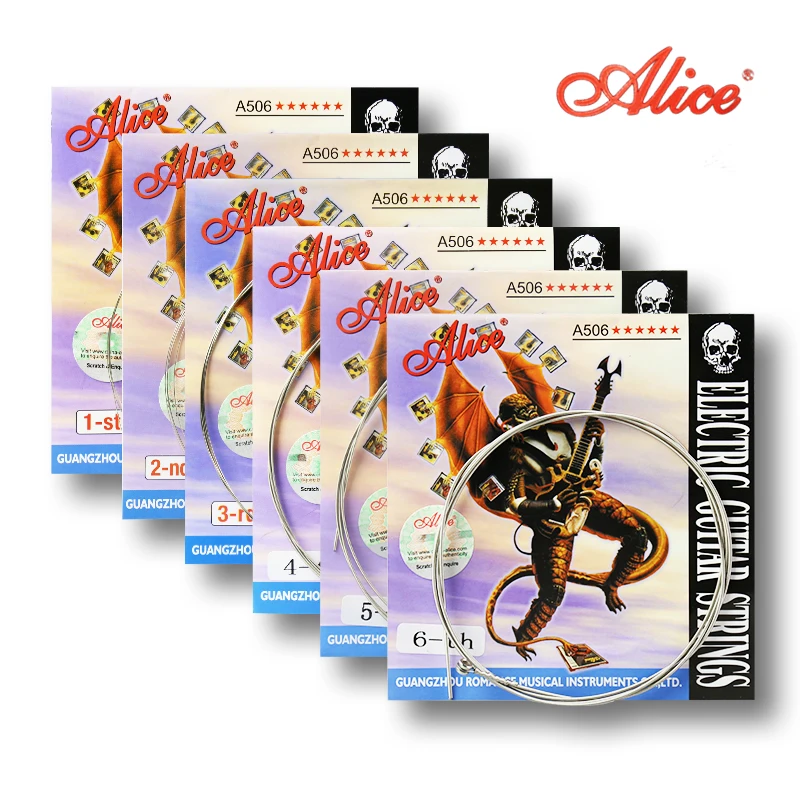 

Alice A506 Strings for Electric Guitar Nickel Alloy Windings Anti-Rust Coating Guitar Accessories 1 Piece