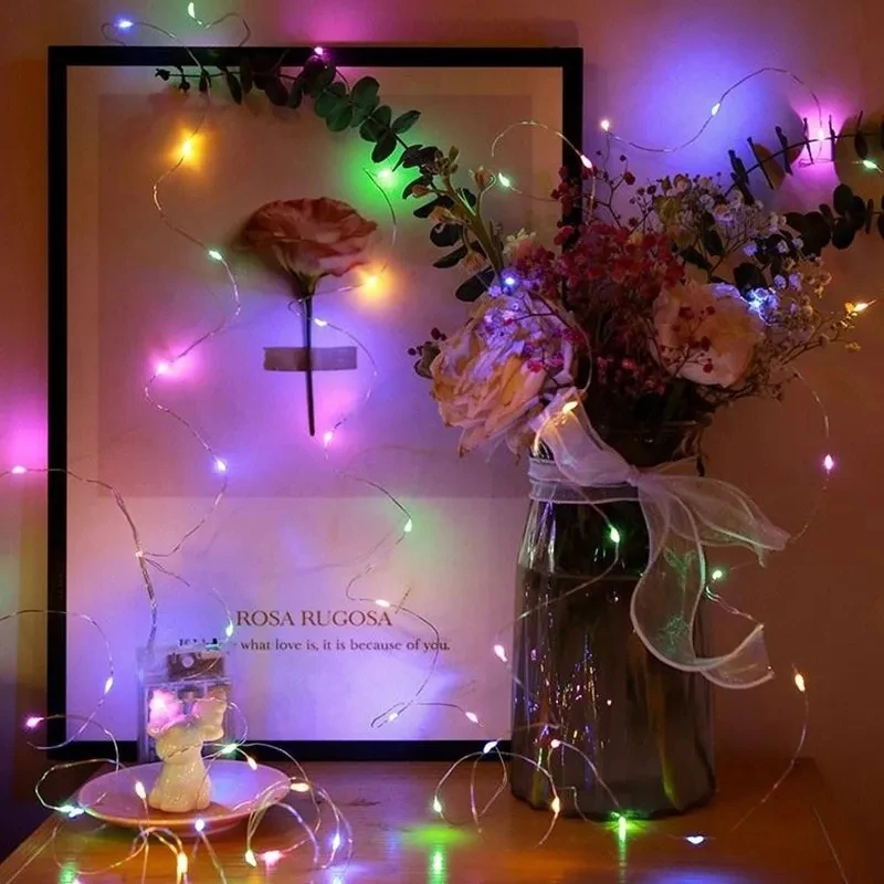 10/20/30M USB LED String Lights Copper Silver Wire Garland Light Waterproof Fairy Lights For Christmas Wedding Party Decoration decorative lights led string lights led fairy lights string lights