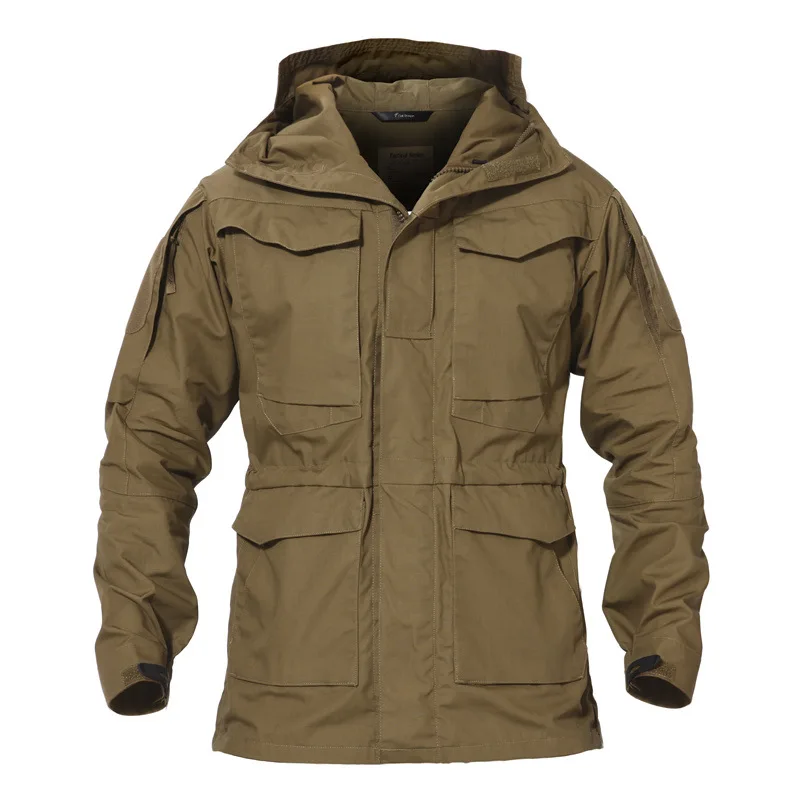 Windproof Tactical Windbreaker Male Autumn Winter Outdoor Warm Coat Medium and Long Style Army Fans Battlefield Charge Jackets