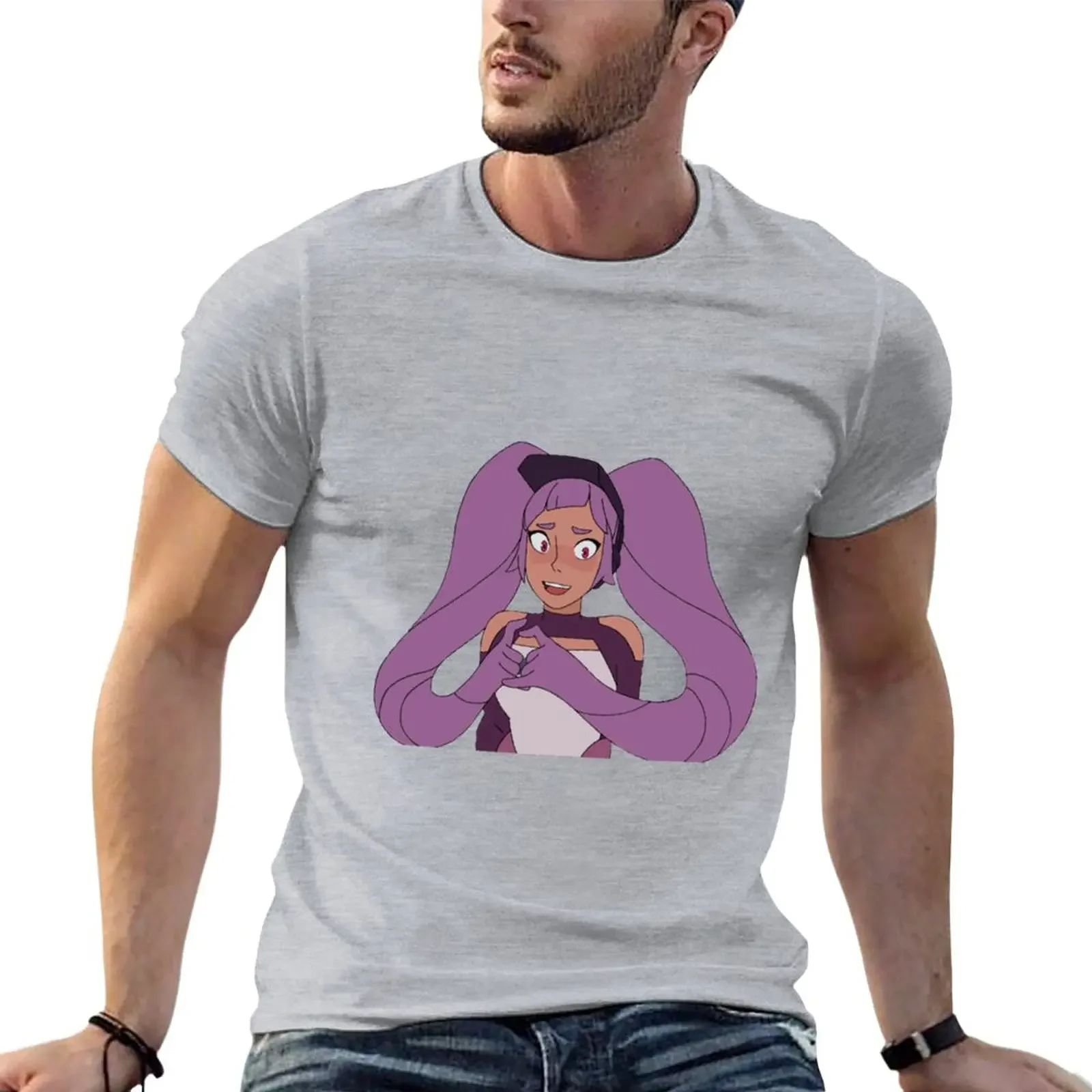 

entrapta T-Shirt tees anime plain black t shirts men