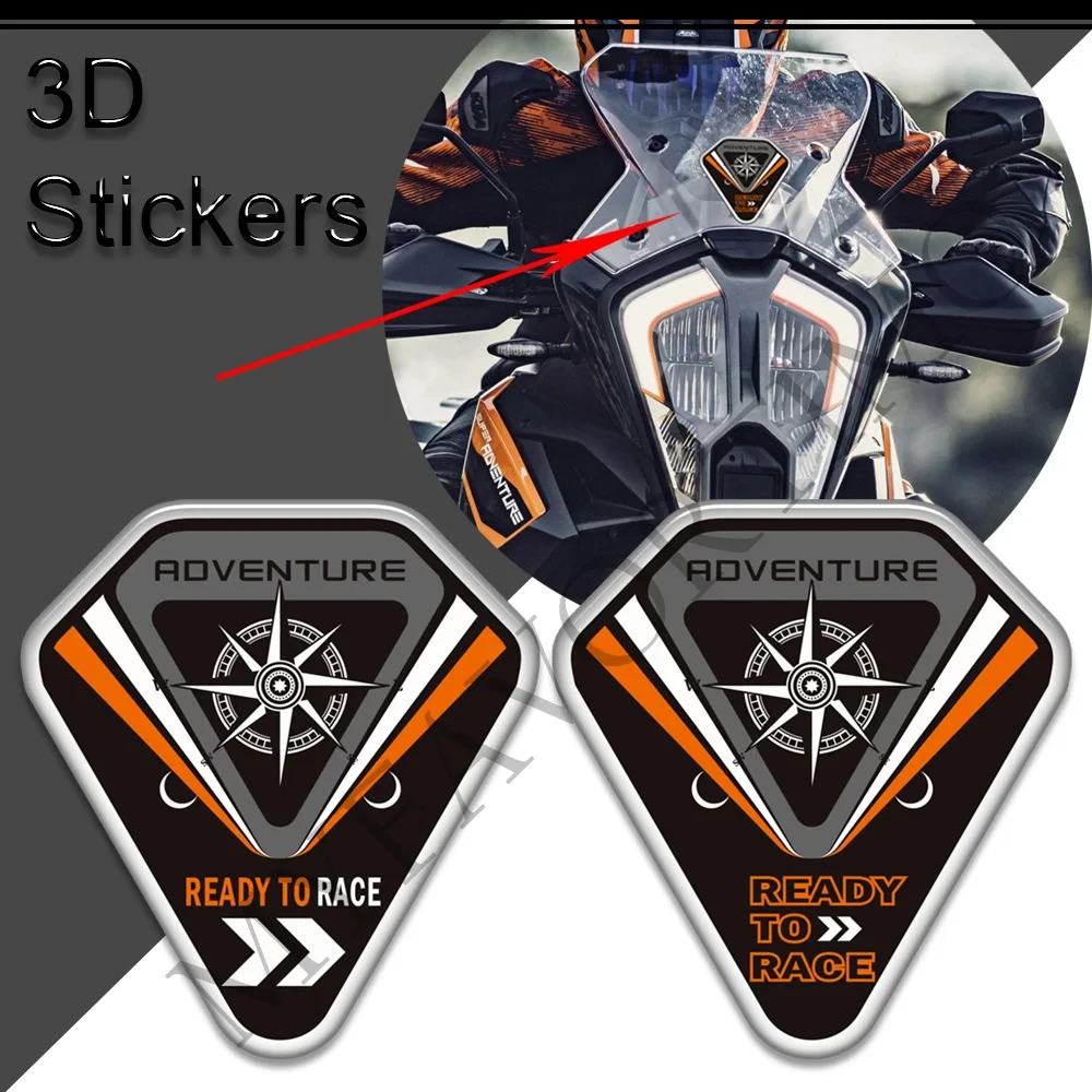 Motorcycle Gas Fuel Oil Kit Knee Protection 3D Stickers Decals Tank Pad Side Grips For 1090 Super Adventure R S ADV