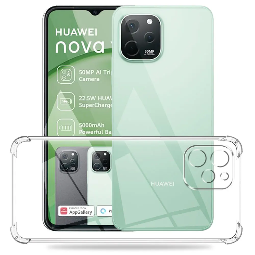 Shockproof Silicone Soft Clear Phone Case - Transparent Coque Cover