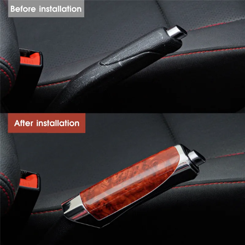 Car Handbrake Grips Smart ForTwo 450 451 Roadster 452 Forfour 454 Brake Decoration Shell Interior Accessories hand brake cover car interior accessories