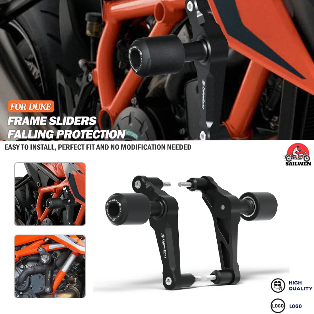 Protector de Motor para Motocicleta, Deslizador de Protección Contra Caídas, Protector de Carenado, Almohadilla Anticaídas para 1390/1290 Super Duke R / RR / EVO 2020-2024