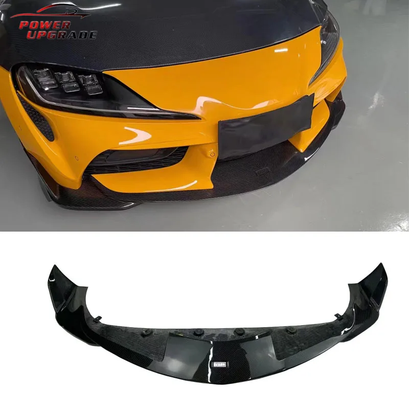 

For Toyota Gr Supra MK5 A90 Toms style Front Lip Spoiler Carbon Fiber Front Splitter Bumper Spoiler Chin Car Accessories