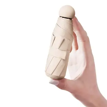 Capsule Umbrella Sunny and Rainy Dualuse Rainproof Wind-resistant Sun Protection Outdoor Traveling Portable Mini Umbrella