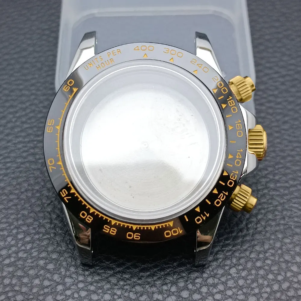 Elegant 39.3mm Silvery/Gold Men's Watch with Steel Case and 20mm Strap Box