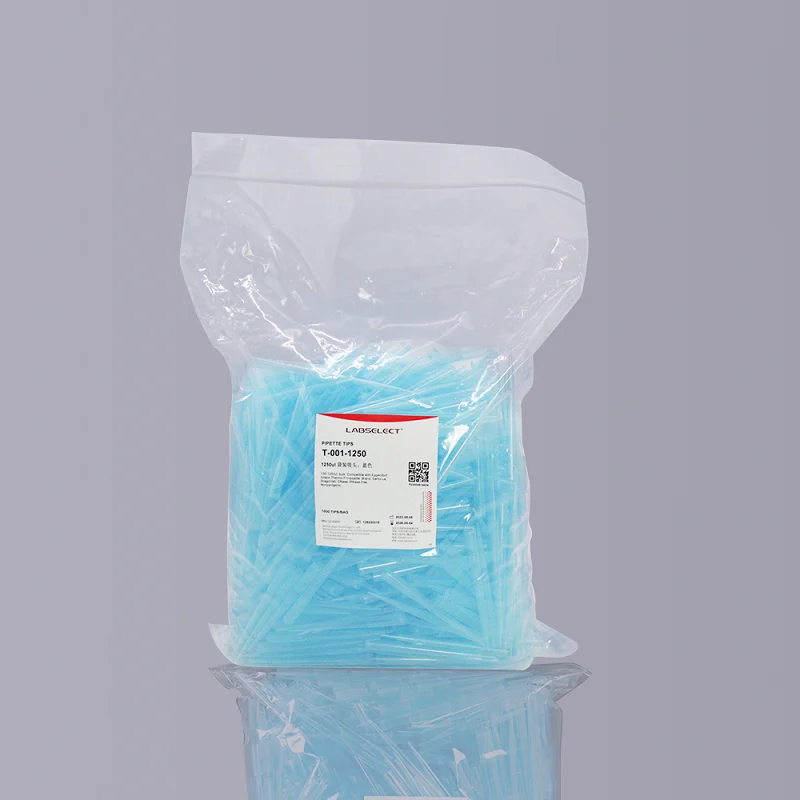 LABSELECT 1250&mu;l Pipette Tip 102.1mm, Blue, Polypropylene material, 1000 pieces/pack, T-001-1250