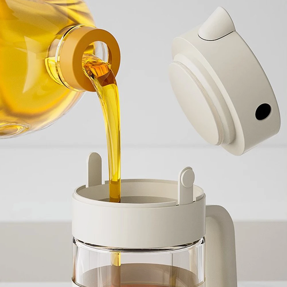 550ml Automatic Olive Oil Dispenser Bottle Easy One-Hand Pouring Oil Bottle For Baking