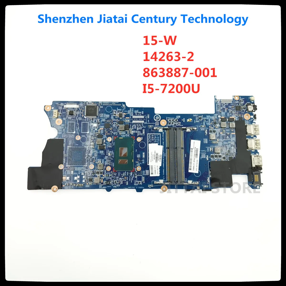 

Материнская плата для ноутбука HP X360 15-BK серии 863887-601 863887-001 с SR2ZU i5-7200u 448.06202.0021
