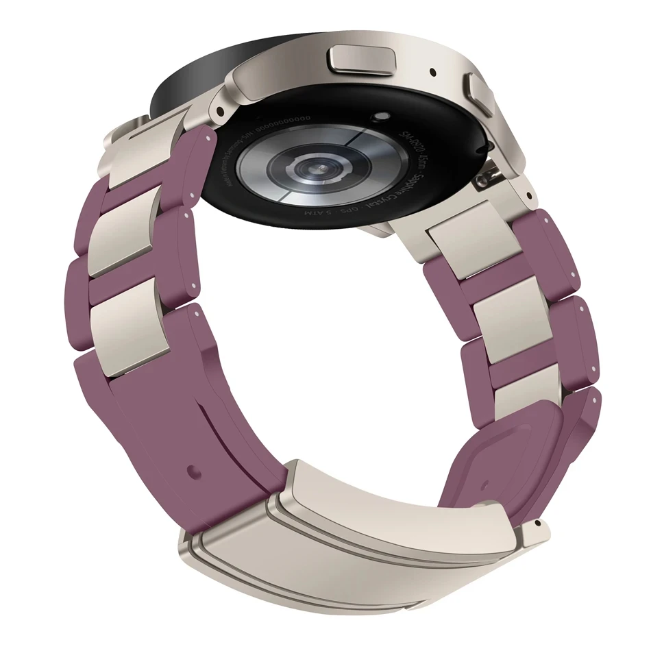 Universal Sports Silicone Watch Strap, 20/22mm, Compatible with Various Smartwatches