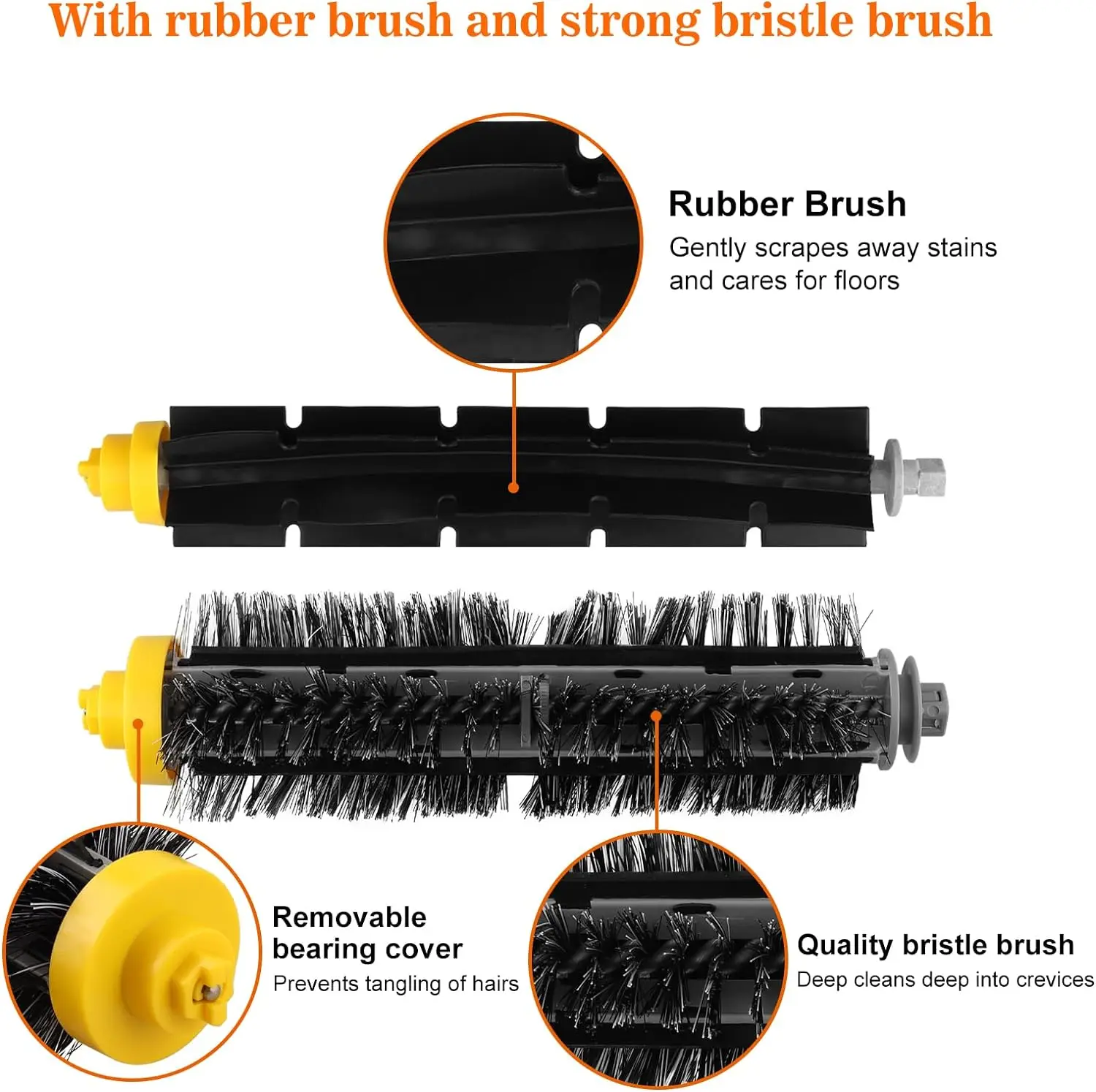 Universal Vacuum Cleaner Accessories Kit - Compatible with Popular Robot Vacuums