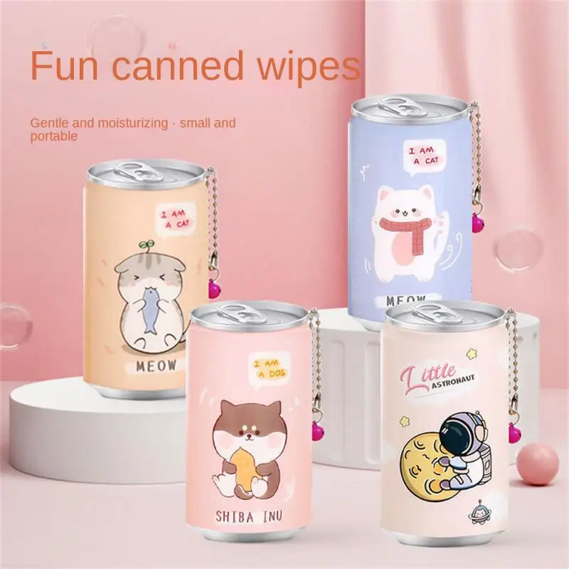 

And Practical Cleansing Wipes Durable Creative Cartoon Baby Wipes Pet Wipes Wet Wipes Portable Mini Canned Wipes High-quality