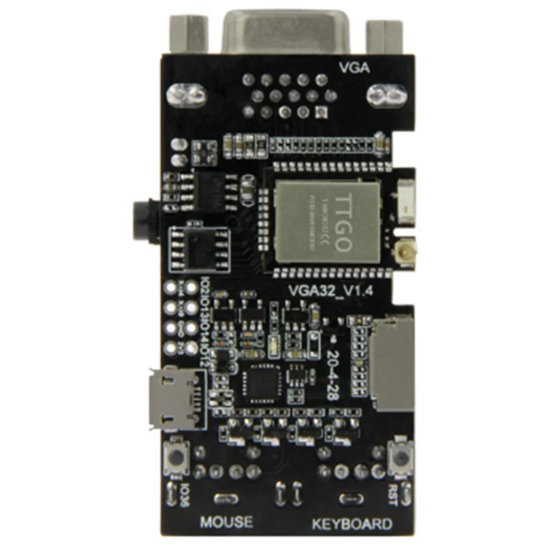 TTGO VGA32 VGA ESP32 PSRAM Module V1.4 Controller PS/2 Mouse Keyboard Graphics Library Game ANSI/VT Terminal Circuit DY
