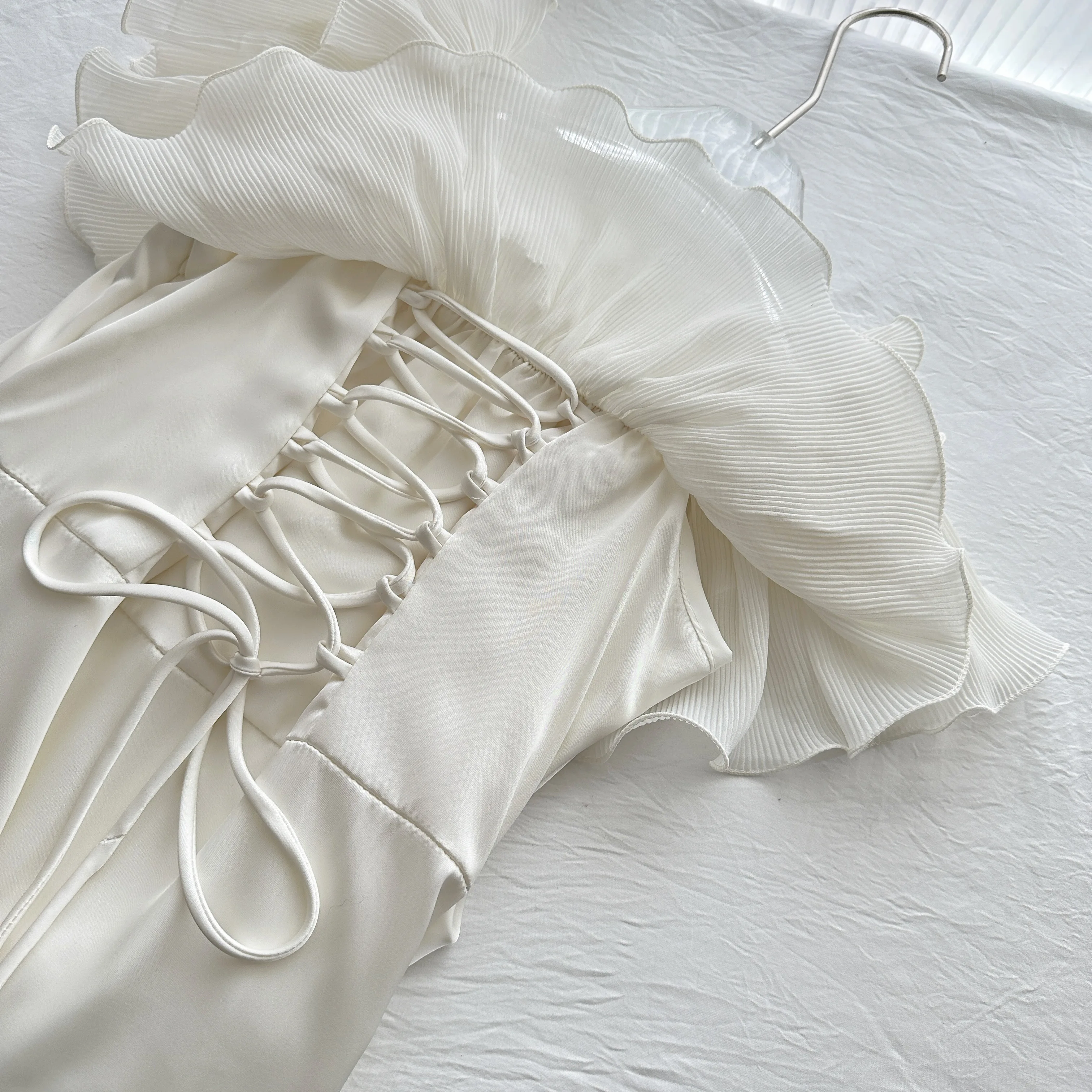 Summer Women French Vintage Maxi Dress Party Evening Old