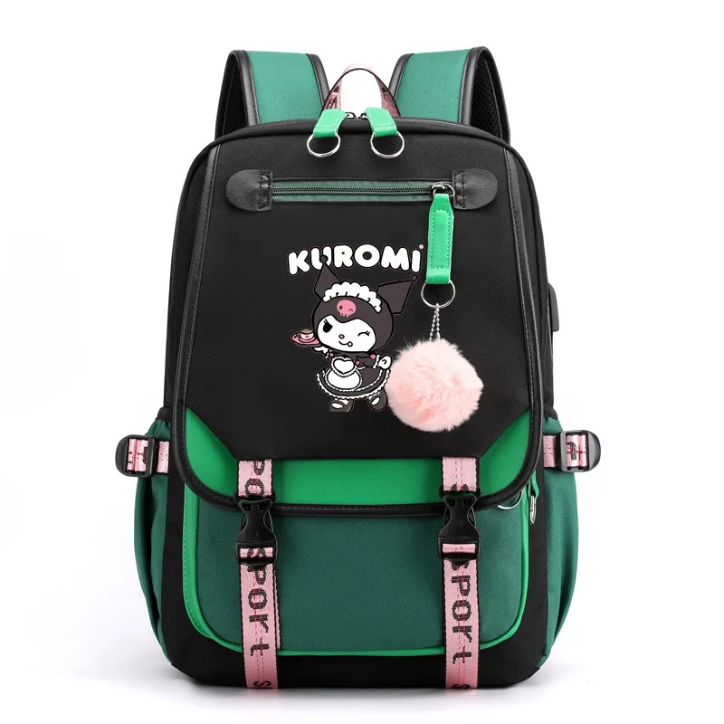 

Sanrio Kawaii My Melody Kuromi Pupil Schoolbag Junior High School Large-Capacity Casual Lightweight Backpack Student Back Kids