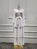 Robe longue en mousseline de soie pour femmes musulmanes, Abaya ouverte, Dubaï, Turquie, Islam, Arabe, Robe musulmane, Caftan marocain
