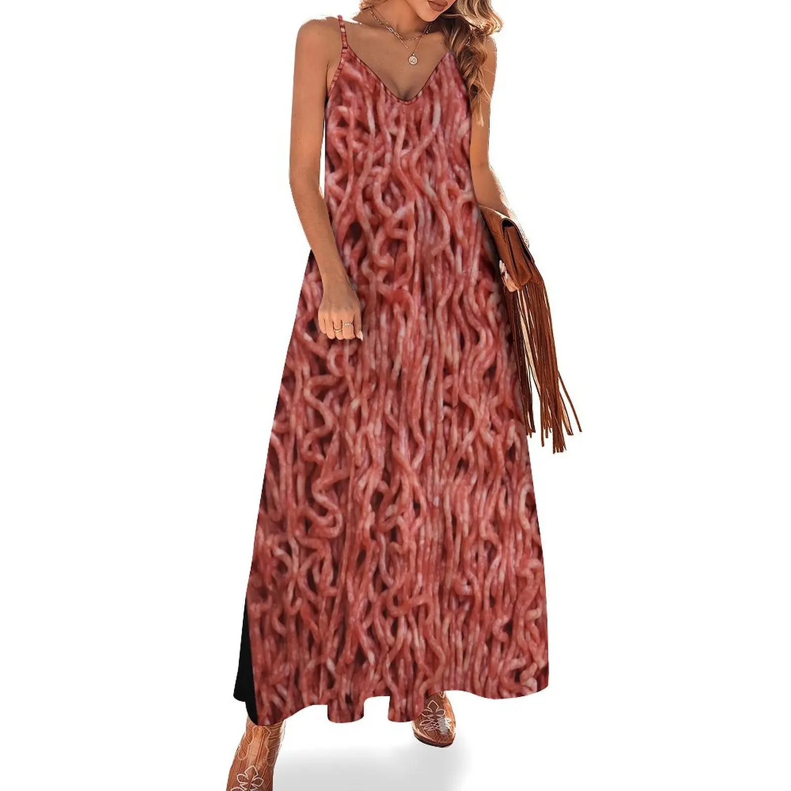 

Raw Ground Beef Sleeveless Dress prom dresses Cocktail of dresses summer dress women 2024 wedding dresses for parties