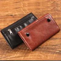 Pochette à tabac rétro en cuir PU, étui pour cigarettes, support de pointes en papier pour fumer, sacs portefeuille, outil de roulement 2