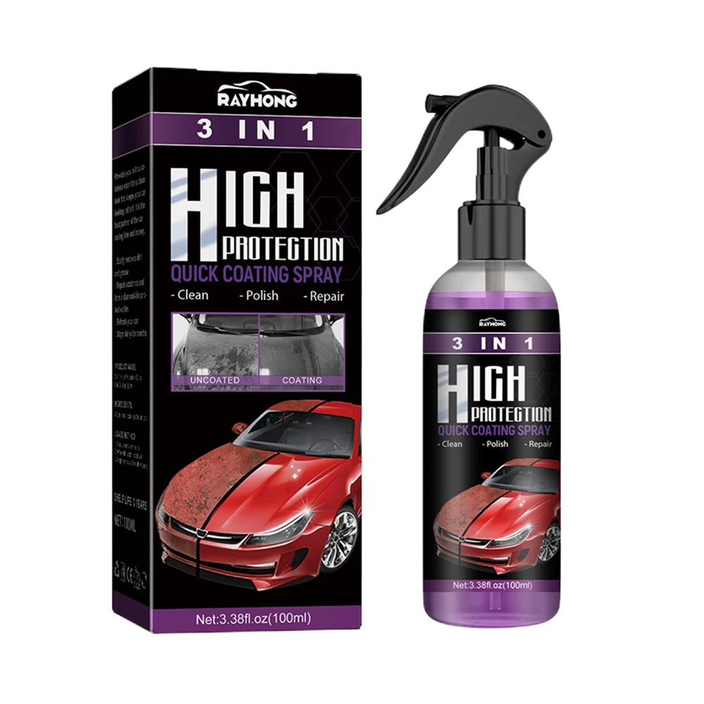 2 Set 3 In 1 Car Paint Scratch Repair Remover Auto Nano Ceramic Coating 100ml Polishing Paint Coating Agent Car Scratch Repair