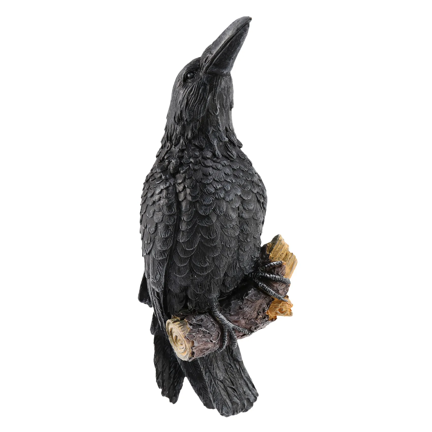 Raven Statue Raven Resin Statue Bird Crow Sculpture Outdoor Crows Decor Eauves Decoration