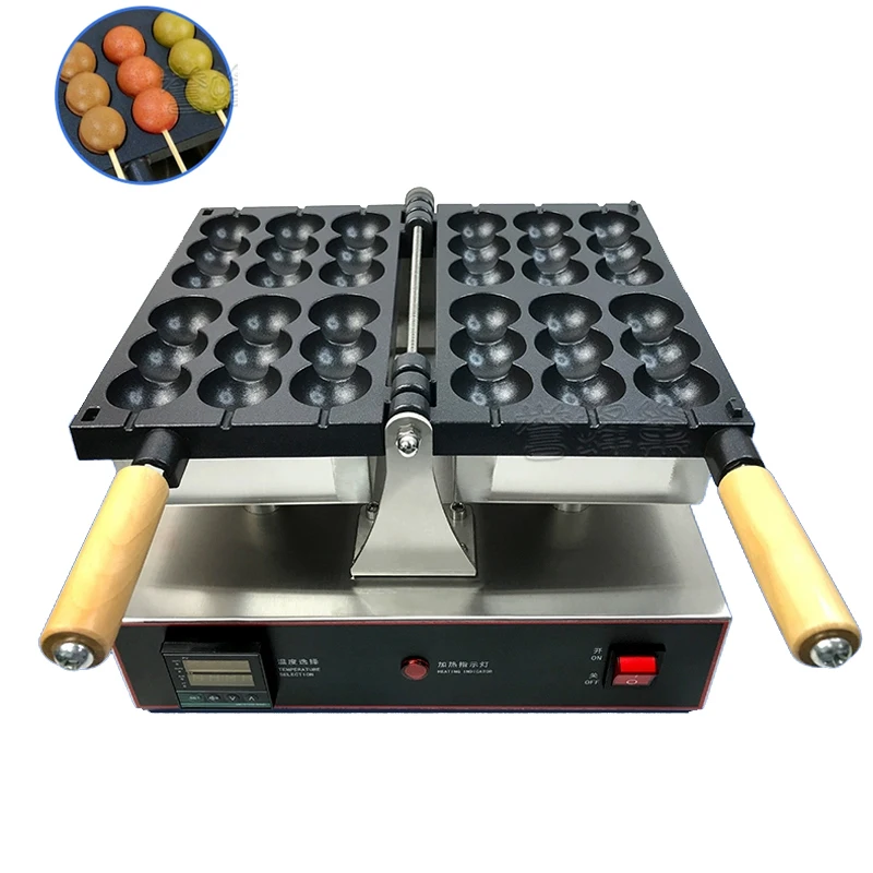 

Electric Non Stick Skewer Waffle Maker Machine Takoyaki Ball Shaped Waffle Baker Maker