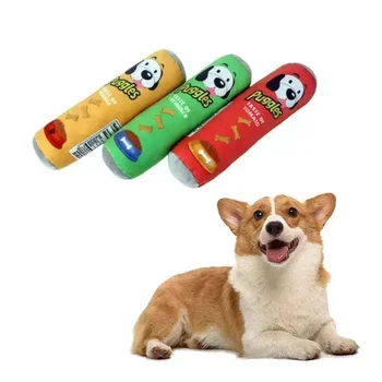Stuffed Dog Joint Plush Squeaker Molar Toy Pet Resistance Dog Puppy Sound Interaction Dog Bite Chewing Toy
