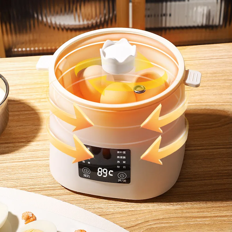 Multifunction product one touch operation stainless steel pp egg boiler machine electric egg cooker for boiled eggs