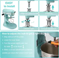 KitchenAid-Batteur plat en acier inoxydable poli, support de levage de bol, airkitrep, remplacement des rêves, centre commercial, 5-6 pintes 3
