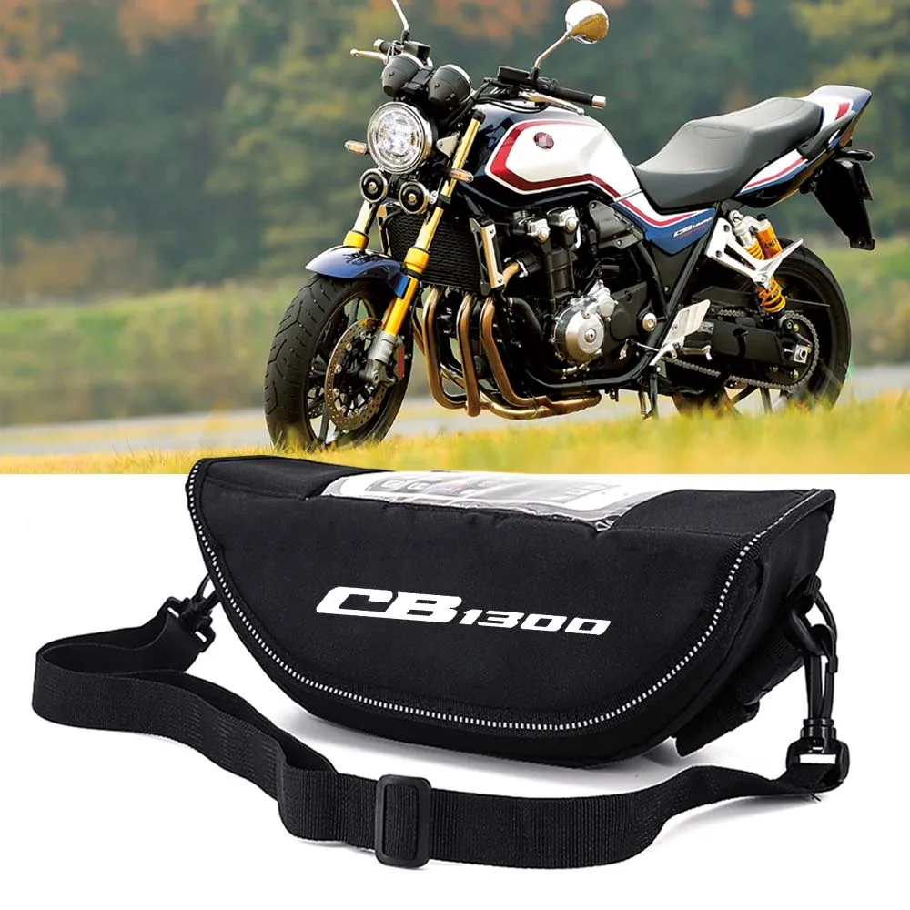 

Motorcycle handle bag navigation bag dustproof waterproof mobile phone bag For Honda CB1300SF/SB Handlebar storage Bag