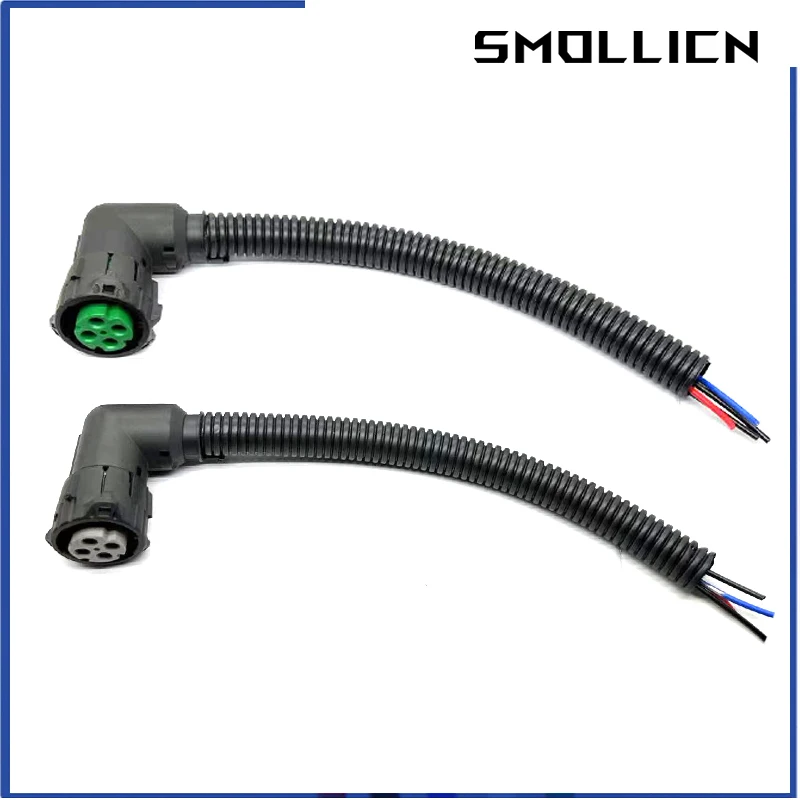1/5 Sets 4 Pin Round Waterproof Automotive Truck Urea Pump Air Solenoid Valve Connector Plug 121583-0002 121583-0001