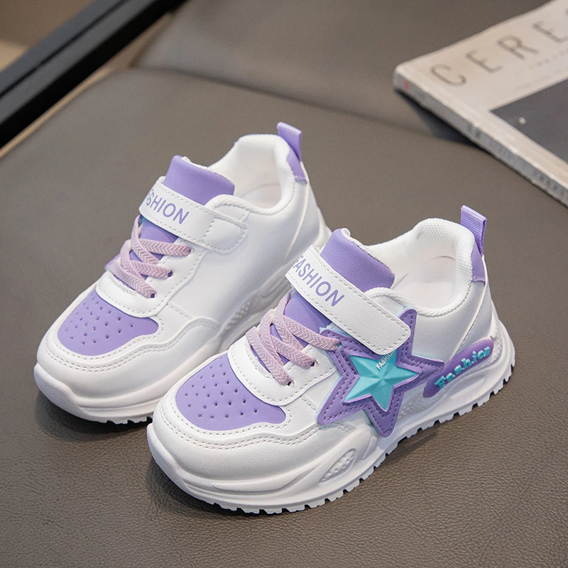 Children Shoes Student Casual Breathable Soft Sole Kids Sneakers Girls Youth Running Fashion Kids Sports Shoes Christmas Gift 2
