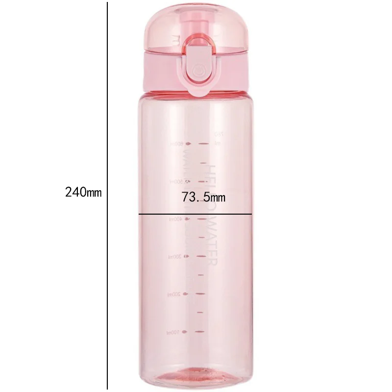 Sports Water Cup Plastic Straw For Boys And Girls