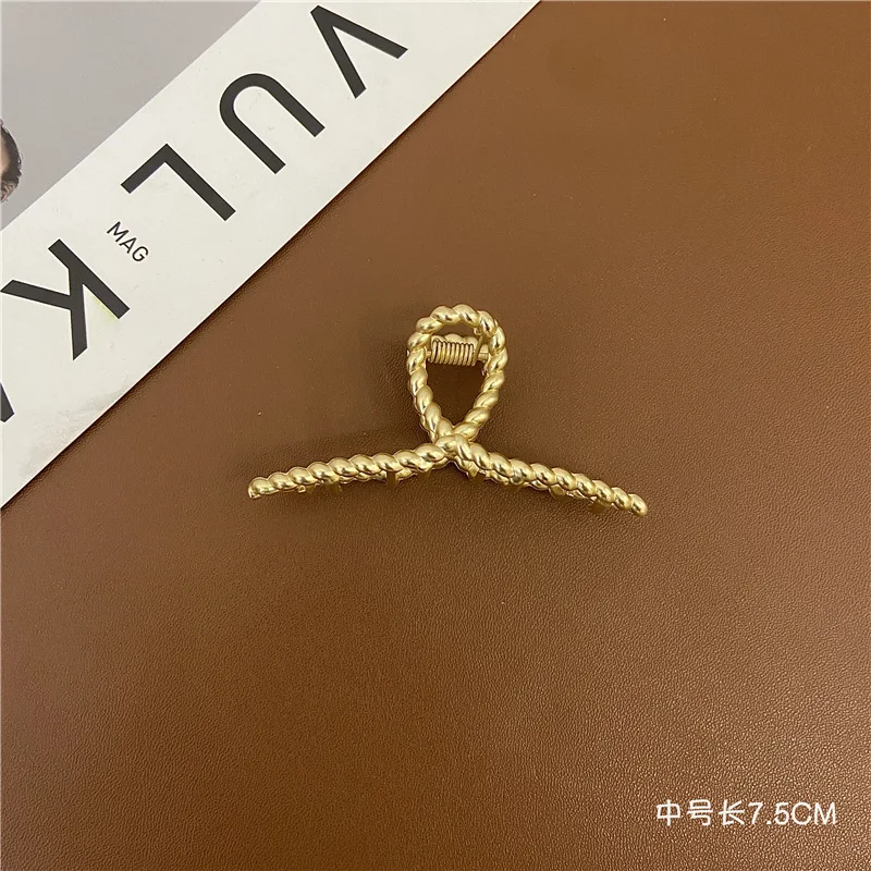 Grampo de Cabelo de Metal Acessórios de Cabelo Oco para Fora Geométrico Garra Barrettes Elegante Caranguejo Hairpin Headwear Feminino Menina 15 Computers & Electronics