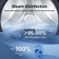 CX sterilization drum washing machine household automatic 10KG large capacity ultra-thin elution integration 2
