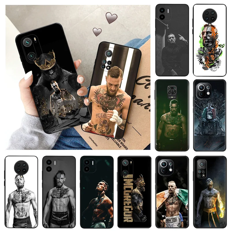 Custodia Morbida Per Redmi K60 E 12C 12 K50 K40 Gaming 9 9A 9C 9T 9I 10 10C 10A A2 A1 Mi Cc9 C51 Conor Mcgregor Cover Nera Per Telefono