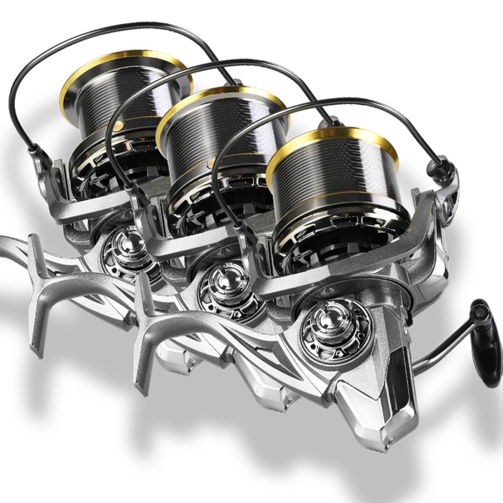 Spinning Reel 17+1BB Bearings 4.8:1 Gear Ratio High Speed With 18KG Braking Force 8000-14000 Wire Cup for Outdoor Fishing