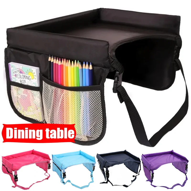

Car Dining Table Tray for Baby Kids Travel Desk Drawing Board Holder Storage Tray Seat for Children Play Snack Organizer
