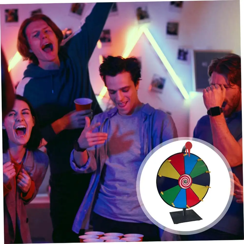 

Iron Lucky Turntable New 5 Colors 10 Grids Lottery Turntable Reusable PVC Turntable Game Party