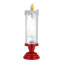 Enhanced Title: Colorful Flameless Decorative LED Candle Lights for Romantic and Festive Home Decor (Red Base)