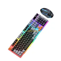 85DC 104 Keys= Gaming Keyboard and Mouse Combo with LED Backlit Quiet Computer Keyboard PC Keyboard USB Corded Keyboard - Image 2