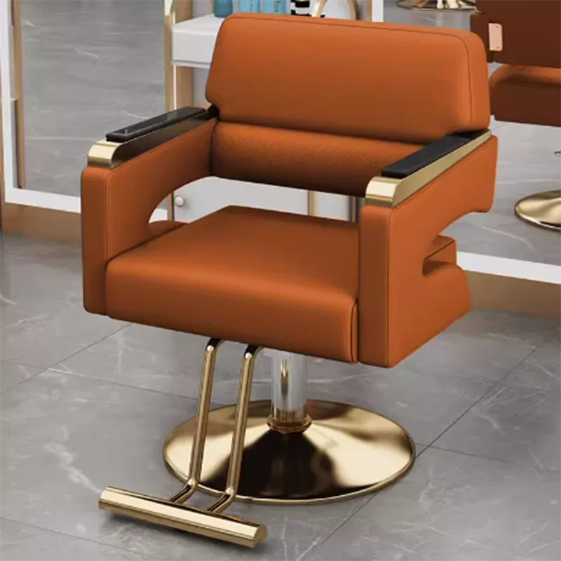 Vanity Makeup Barber Chair Pedicure Sedia Ergonomica Girevole Di Lusso Ufficio Cosmetologia Taglio Di Capelli Silla De Barero Salon Furniture Zt