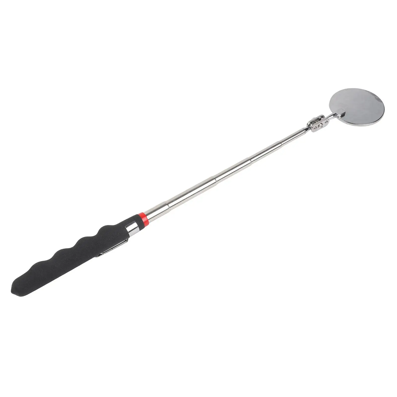 360-Grad-Inspektionsspiegel, verstellbarer Griff, 24–72 cm, Teleskopspiegel, Teleskopkopf, teleskopischer, klappbarer Visitationsspiegel – Detail 4