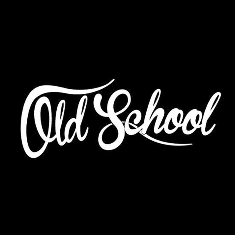 Old School Car Sticker Auto Euro Vinyl Oldstyle Vintage Vinyl Decals Waterproof Window Decoration