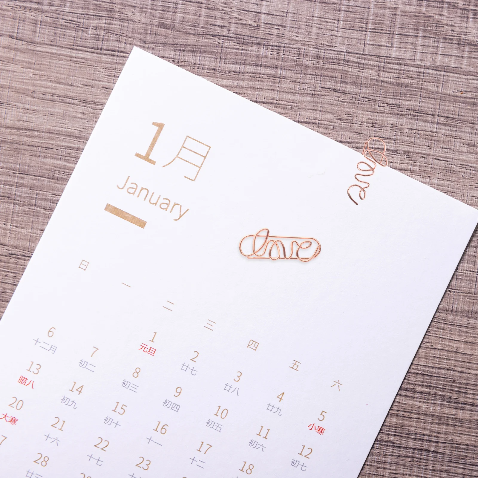 러브 골드 종이 클립, 금속 카드 파일, 노트 클립, 하트 종이 클립, 귀여운 종이 클립, 북마크 플래너