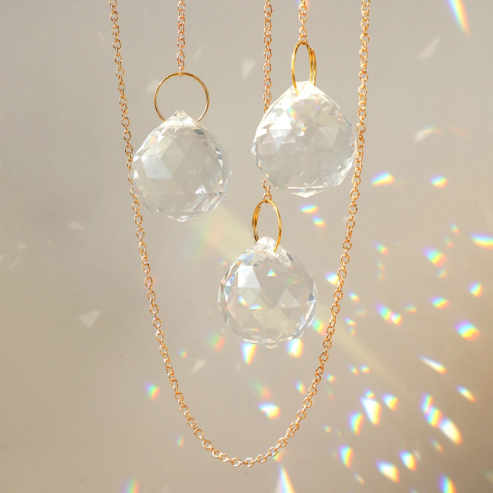 Sun Catcher Sun Catchers Crystal Pendant Sun Catcher Rainbow Prism Moon Crystal Stained Glass